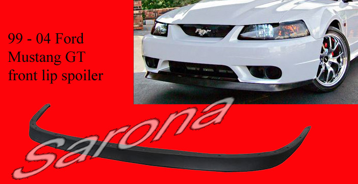Custom Ford Mustang  Coupe & Convertible Front Lip/Splitter (1999 - 2004) - $199.00 (Part #FD-007-FA)